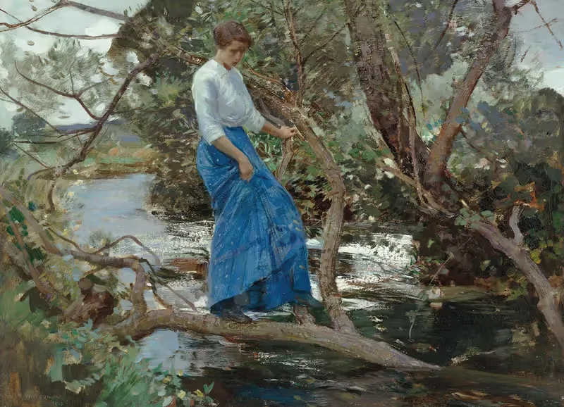Переправа через ручей by Гарри Уотсон, 1913 — digital art print download