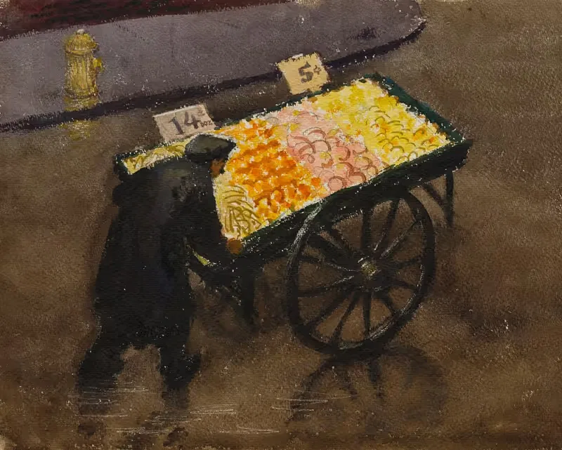 Fruit in the Rain by Joseph Hirsch, 1938 — digital art print download