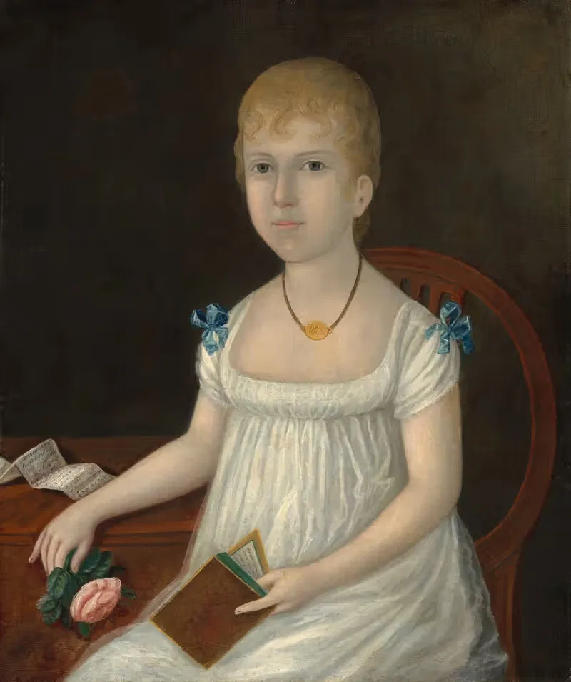 Adelina Morton by Joshua Johnson, c. 1810 — digital art print download
