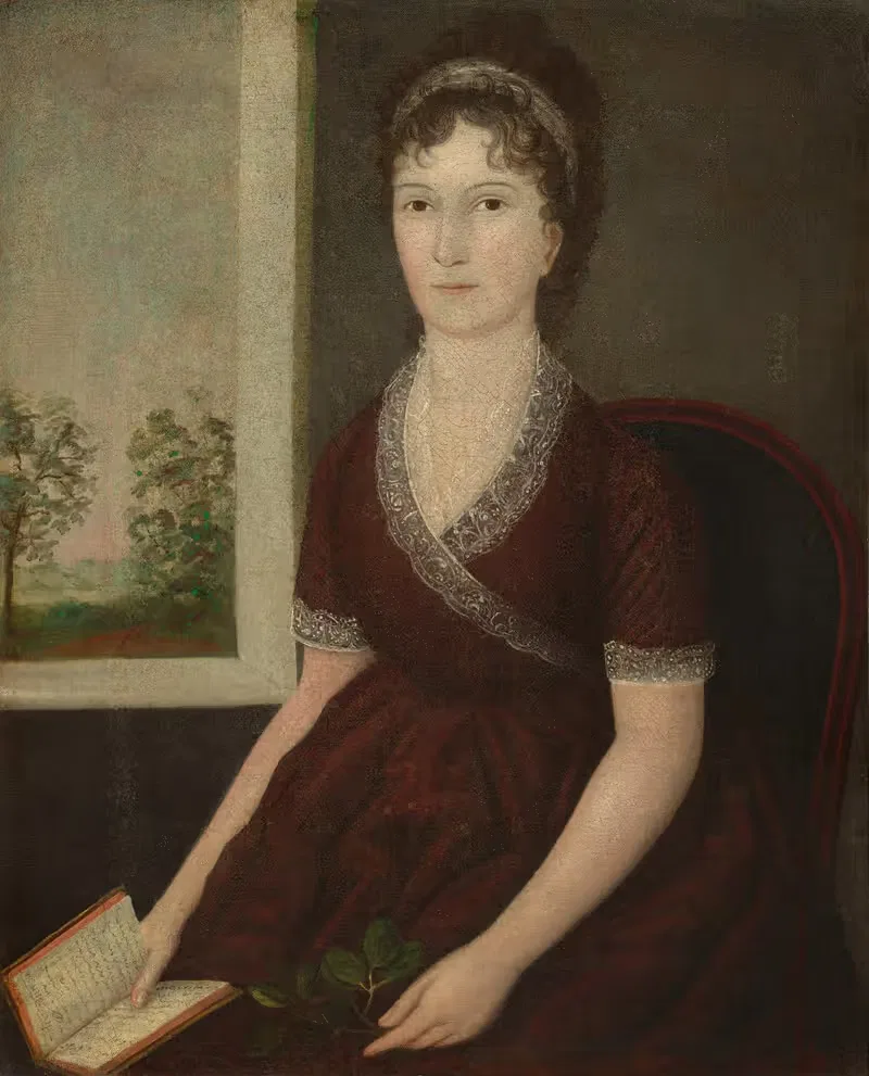 Сара Огден Гастин by Джошуа Джонсон, c. 1805 — digital art print download
