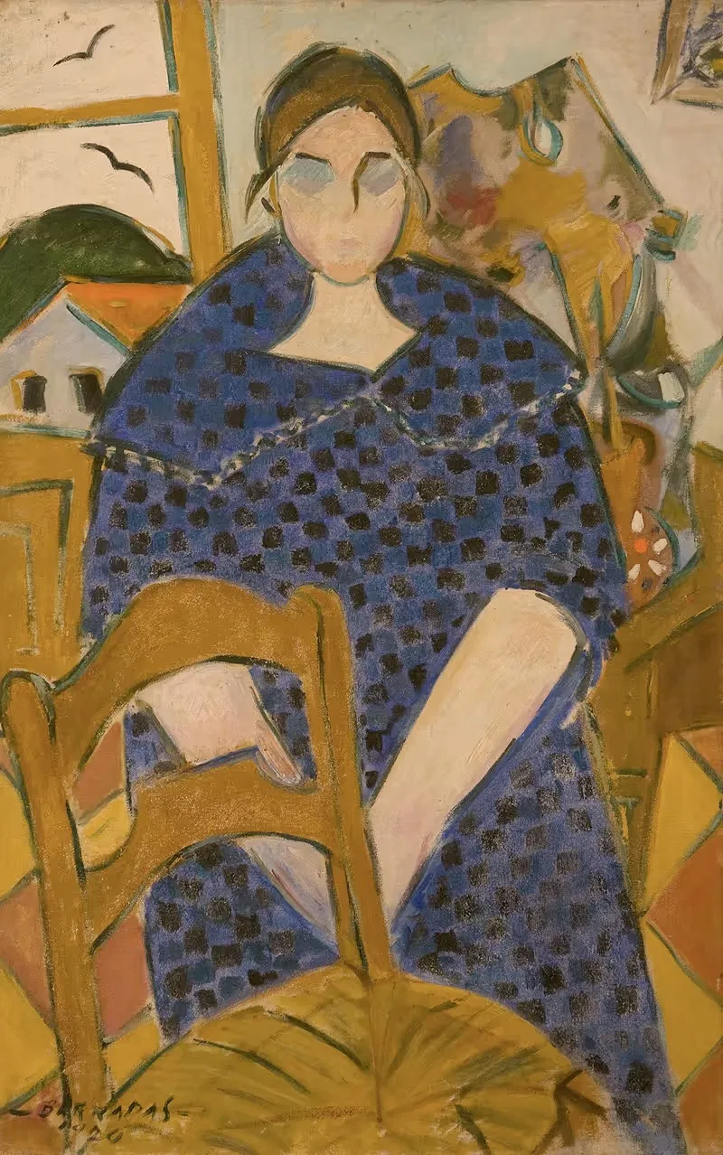 Pilar (retrato de su esposa) — Rafael Barradas