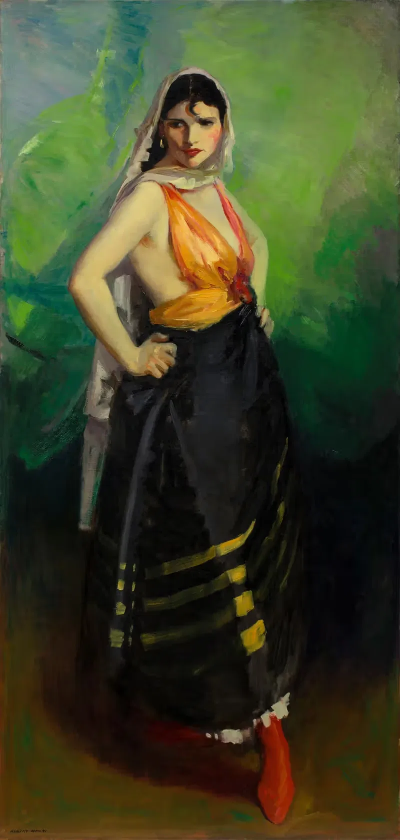 Betalo Rubino, Dramatic Dancer by Robert Henri, 1916 — digital art print download