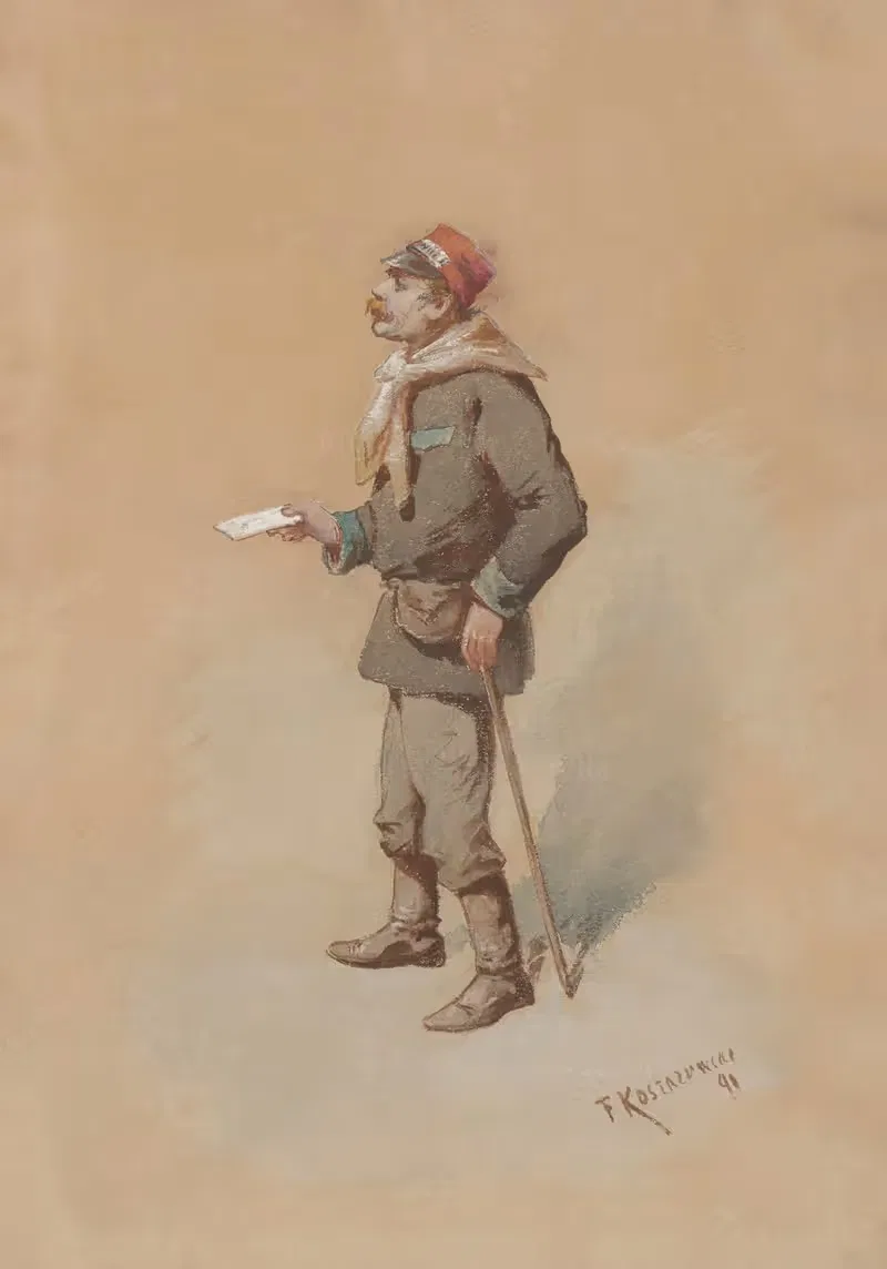 Варшавский посланец by Францишек Костжевский, 1891 — digital art print download