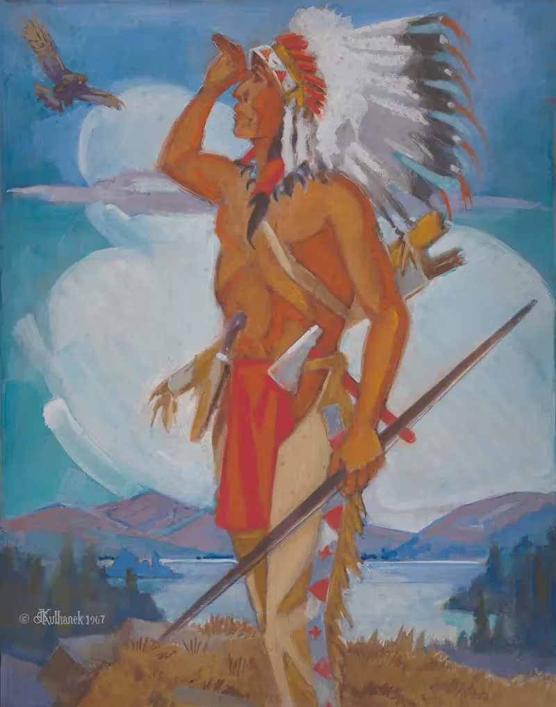 Главный охотничий орел by Джеймс С. Кулханек, 1967 — digital art print download