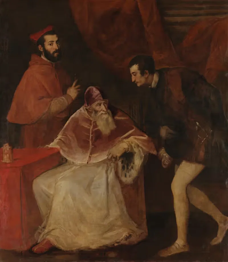 Pope Paul III and His Grandsons — Titian