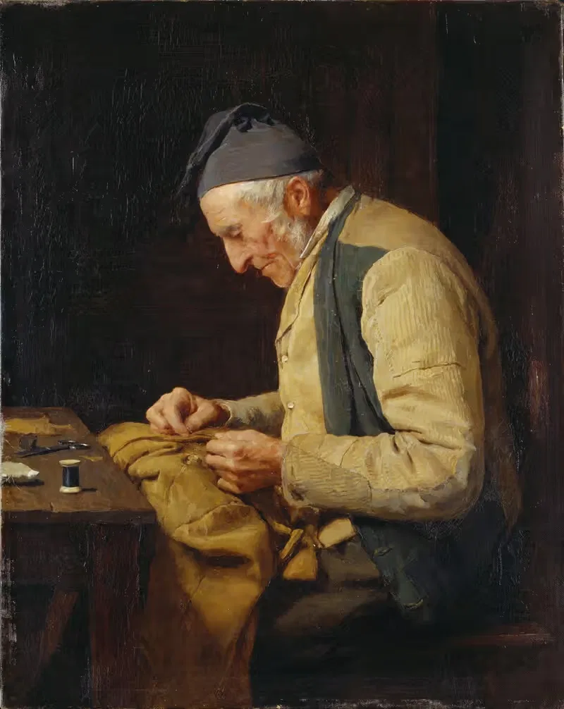 Деревенский портной by Альберт Анкер, 1894 — digital art print download