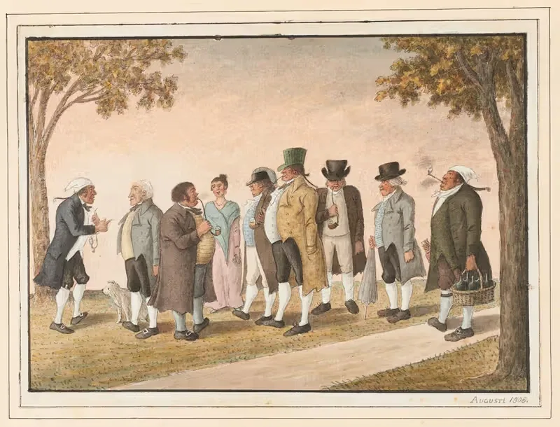 Хозяин и гости на Блуменштайне by Эмануэль Дженнер, 1808 — digital art print download