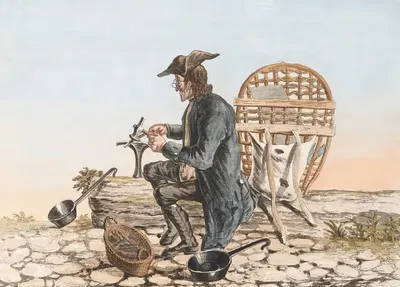 Ремонтник сковород by Франц Фейерабенд, 1790 — digital art print download