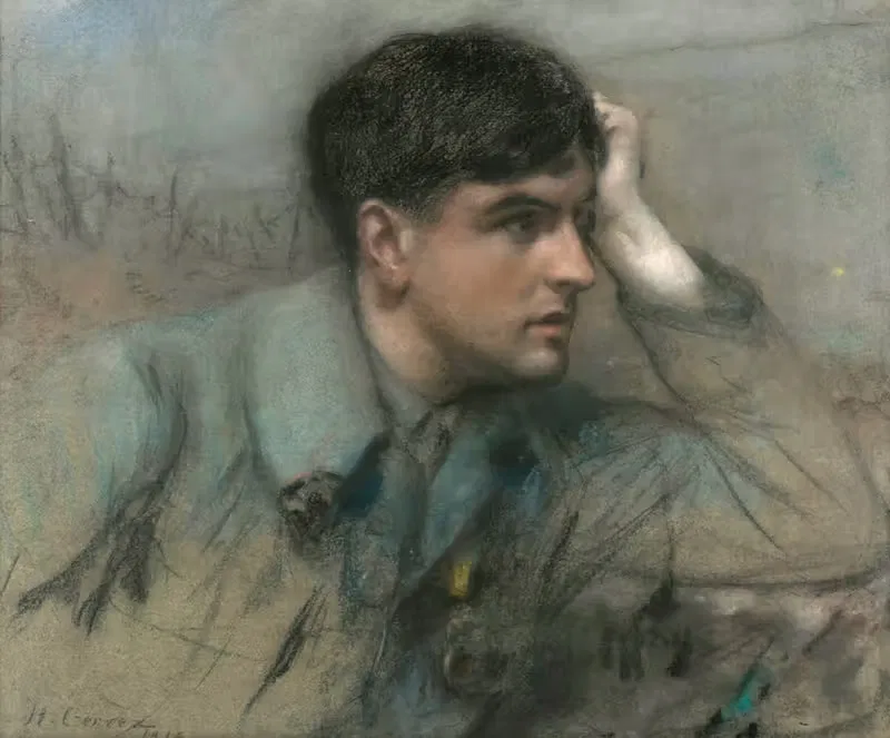 Портрет офицера by Анри Жерве, 1916 — digital art print download