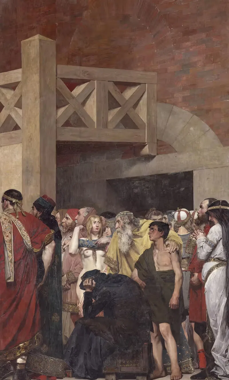 Смерть святой Женевьевы by Жан-Поль Лоренс, 1874-1885 — digital art print download