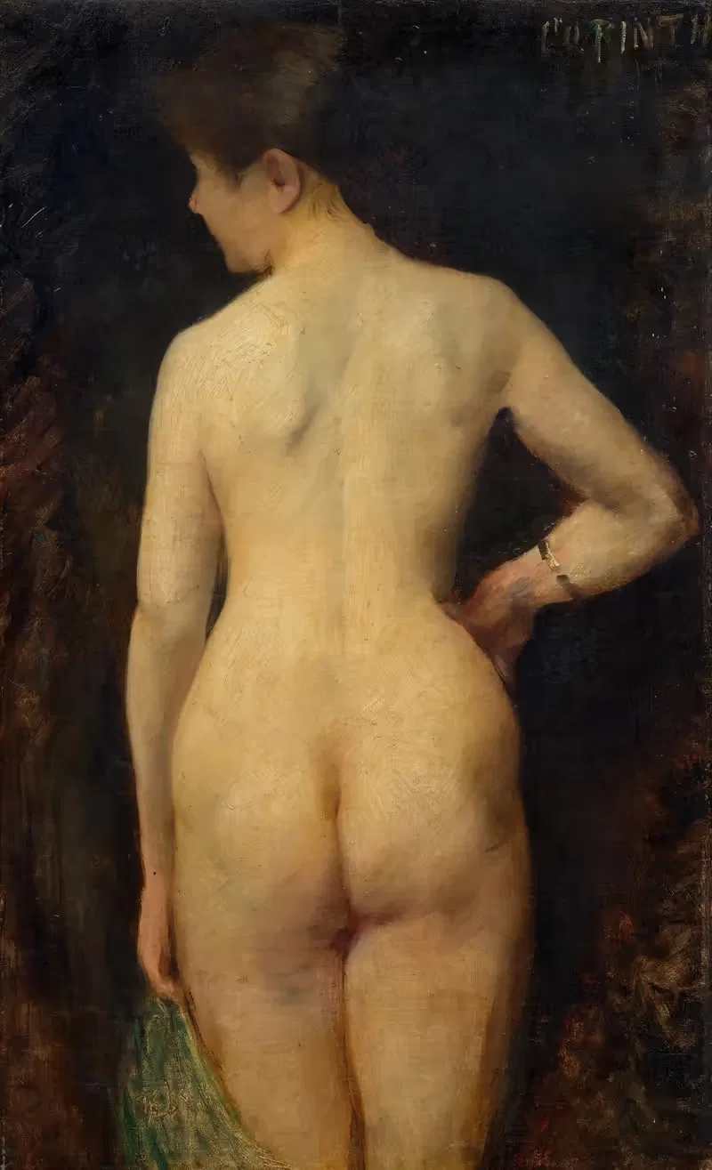 Женский ню by Ловис Коринт, 1885 — digital art print download