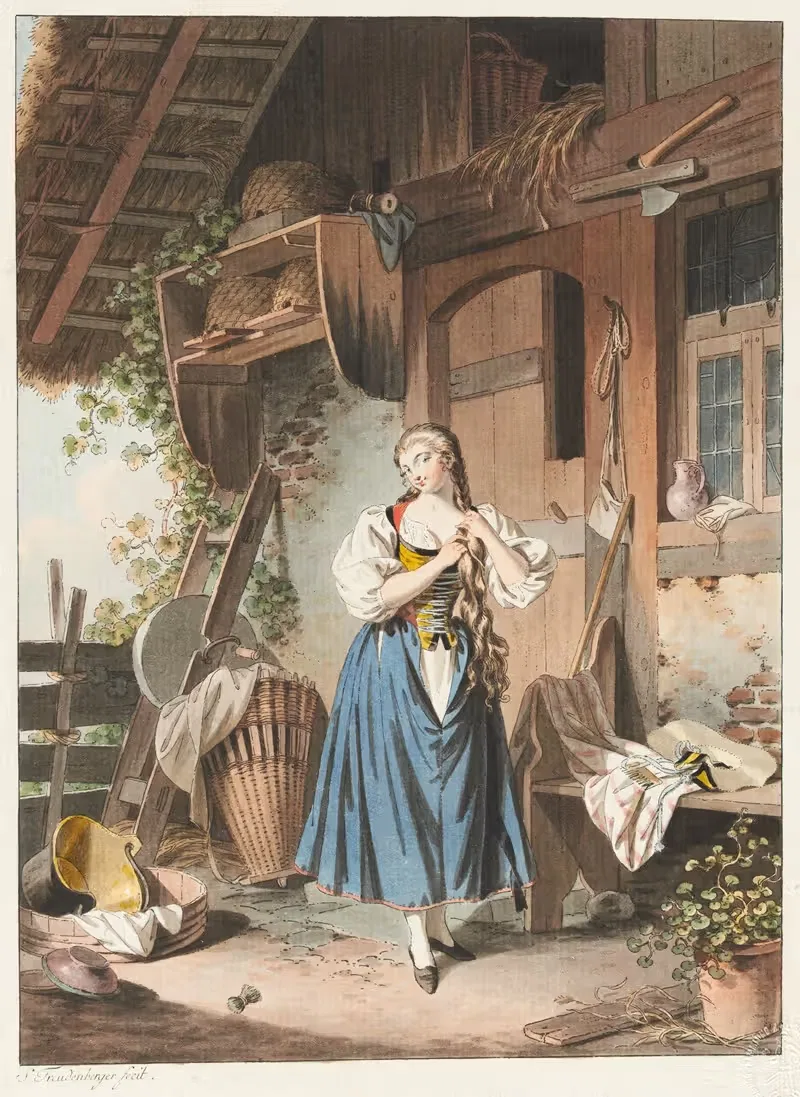 Сельская туалетная комната by Зигмунд Фрейденбергер, 1781 — digital art print download