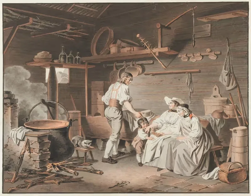 La Visite au Chalet by Sigmund Freudenberger — digital art print download