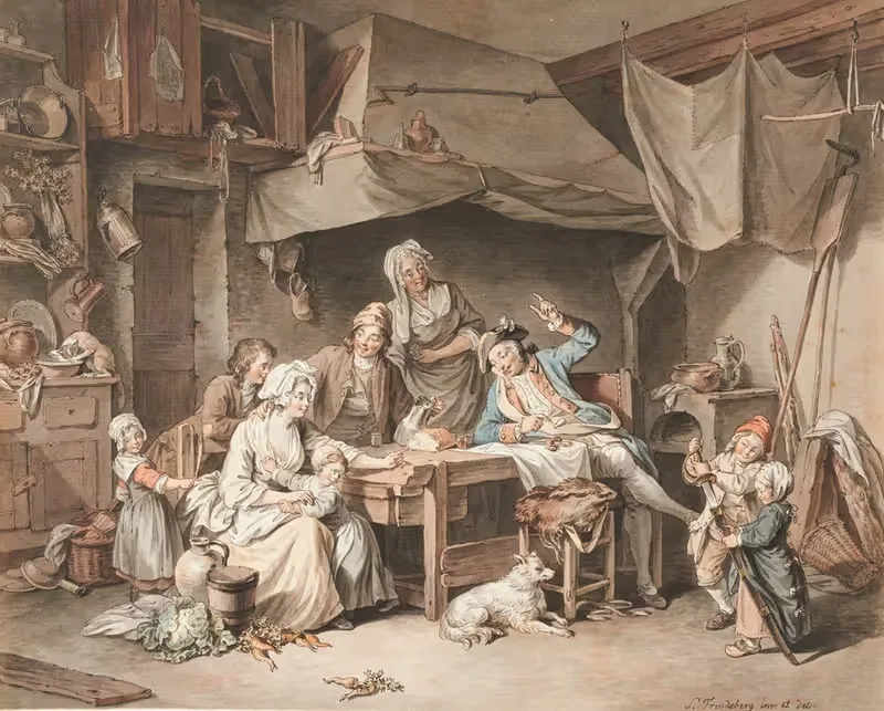 Солдат в семестре by Зигмунд Фрейденбергер, 1770 — digital art print download