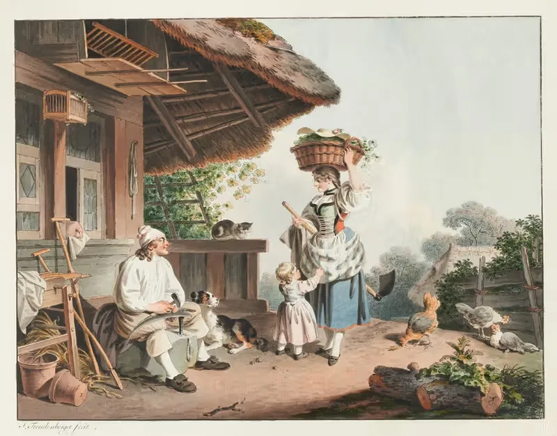 Деревенский житель by Зигмунд Фрейденбергер, 1778 - 1794 — digital art print download