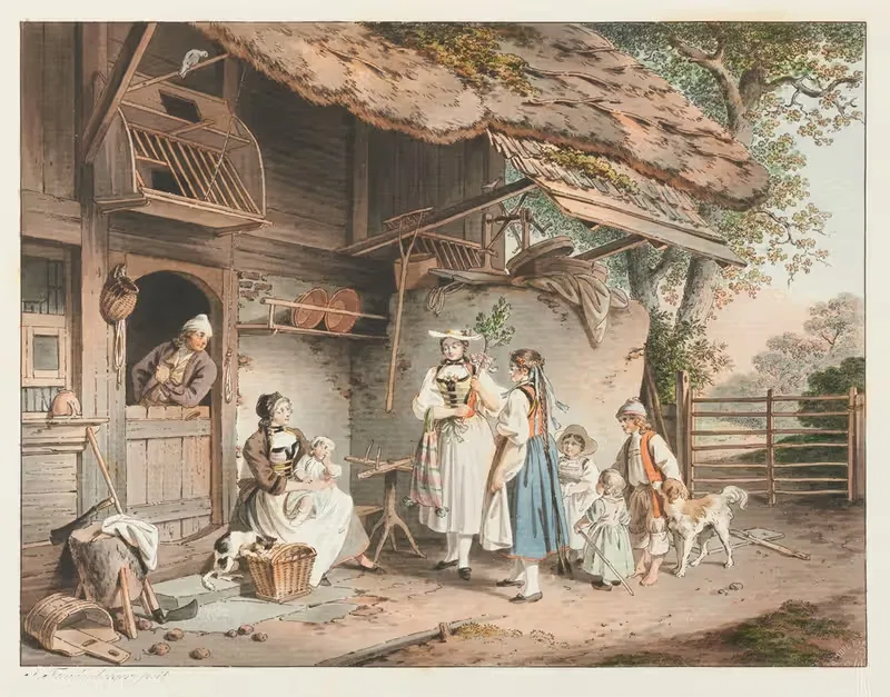 Певицы мая by Зигмунд Фрейденбергер, 1786 - 1794 — digital art print download