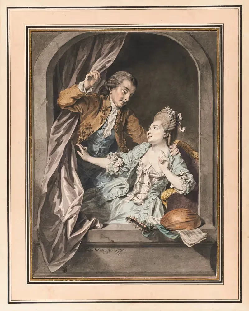 L'heureux ménage by Sigmund Freudenberger, 1770 — digital art print download