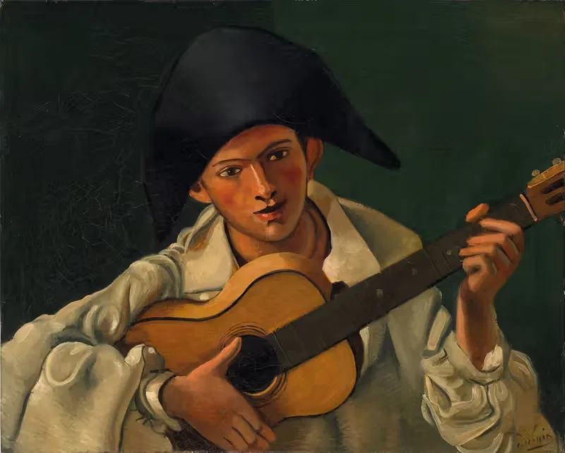 Бюст арлекина с гитарой by Андре Дерен, 1930 — digital art print download