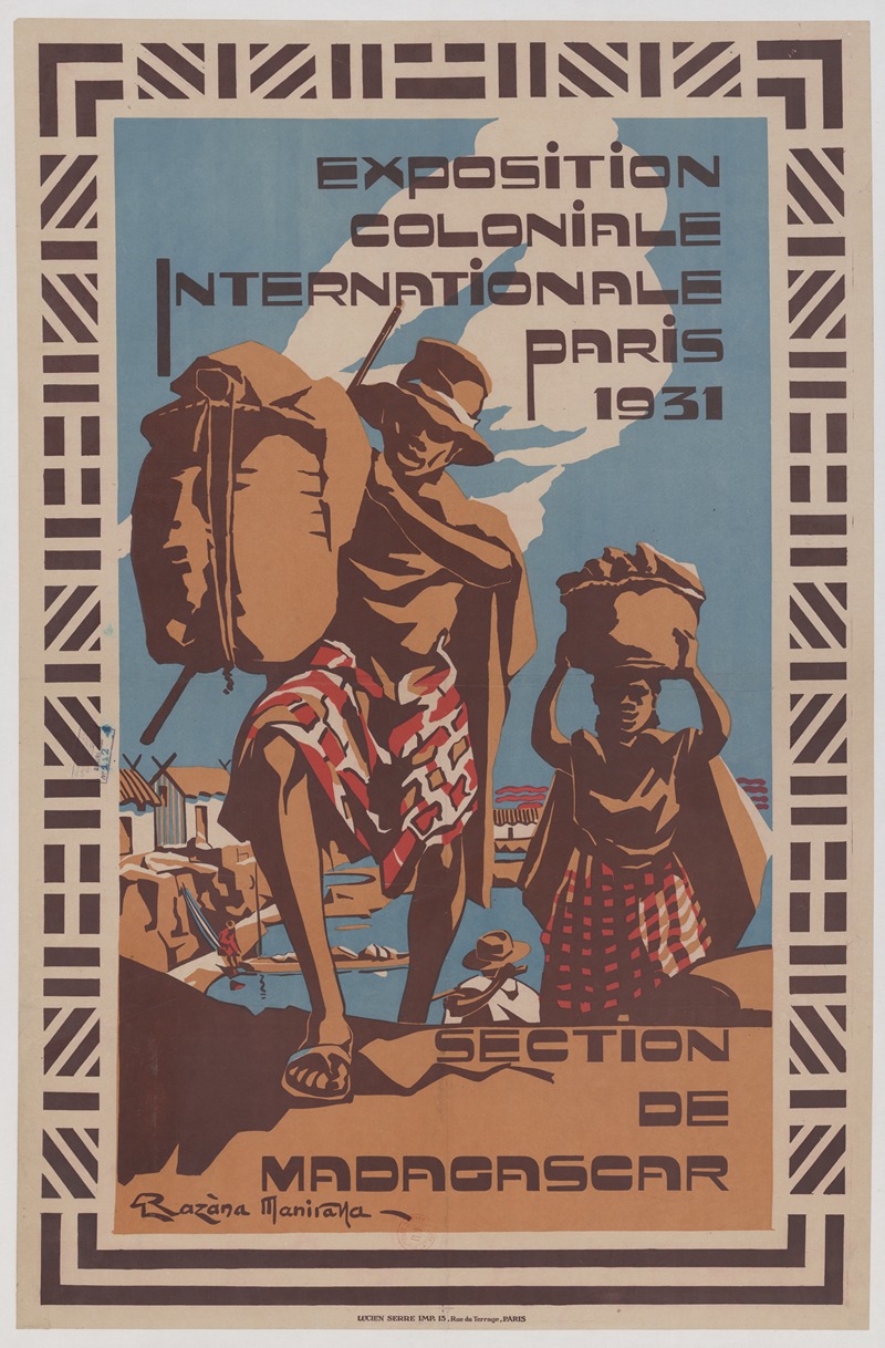 Exposition Coloniale Internationale, Paris 1931 – Section de Madagascar — Razana Maniraka