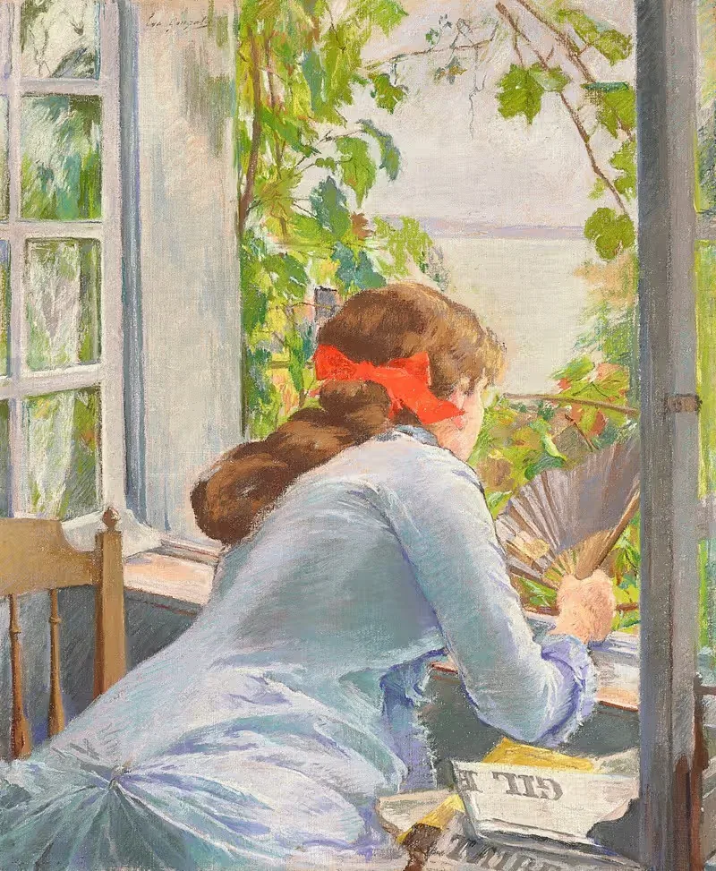 У моря (Онфлер) by Ева Гонсалес, 1881 — digital art print download