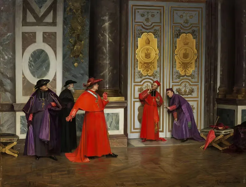 Кардиналы в преддверии by Анри Адольф Лессеман, 1895 — digital art print download