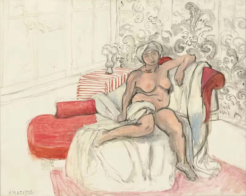 Ню на шезлонге by Анри Матисс, 1920 — digital art print download