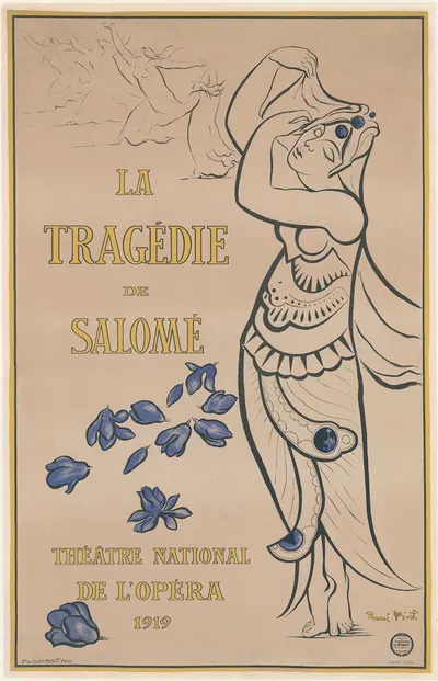 La Tragédie de Salomé. Théâtre National de l'Opéra, 1919 by Рене Пиот, 1919 — digital art print download