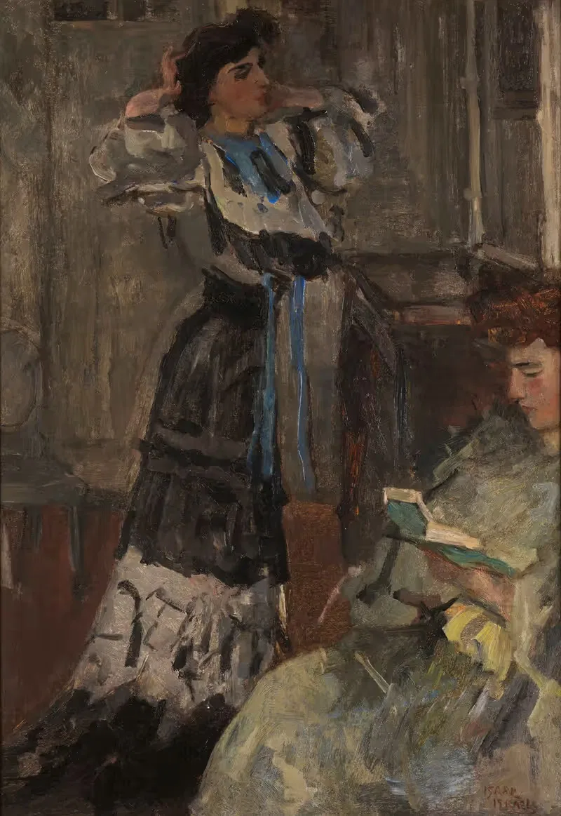 Zwei Frauen im Interieur — Isaac Israëls