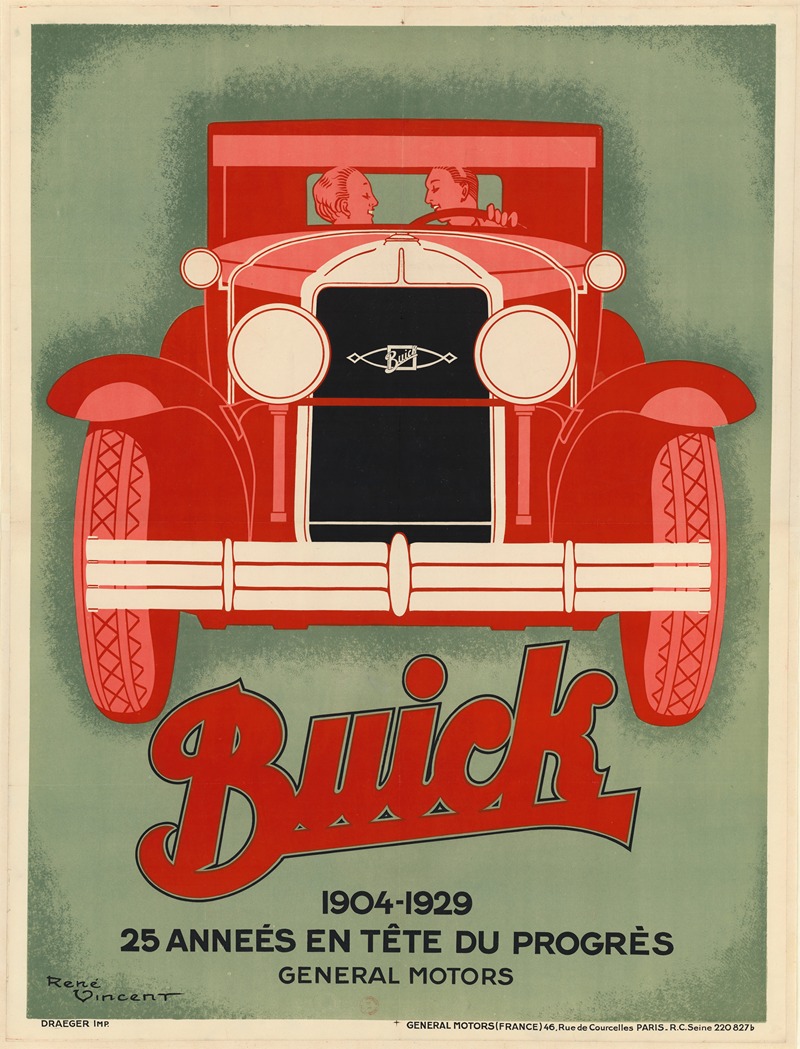 Buick 1904-1929 – 25 années en tête du progrès — René Vincent