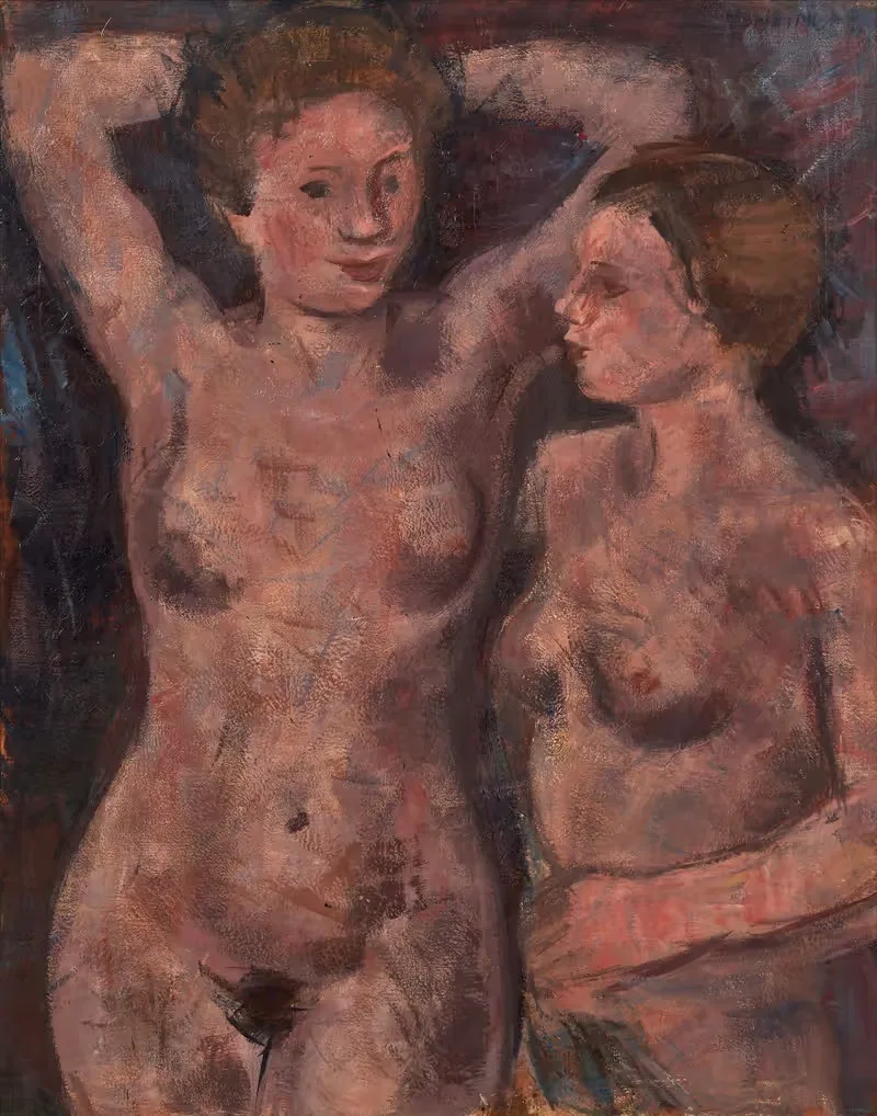 Нагие женщины by Иоахим Вайнгаарт, 1927 — digital art print download