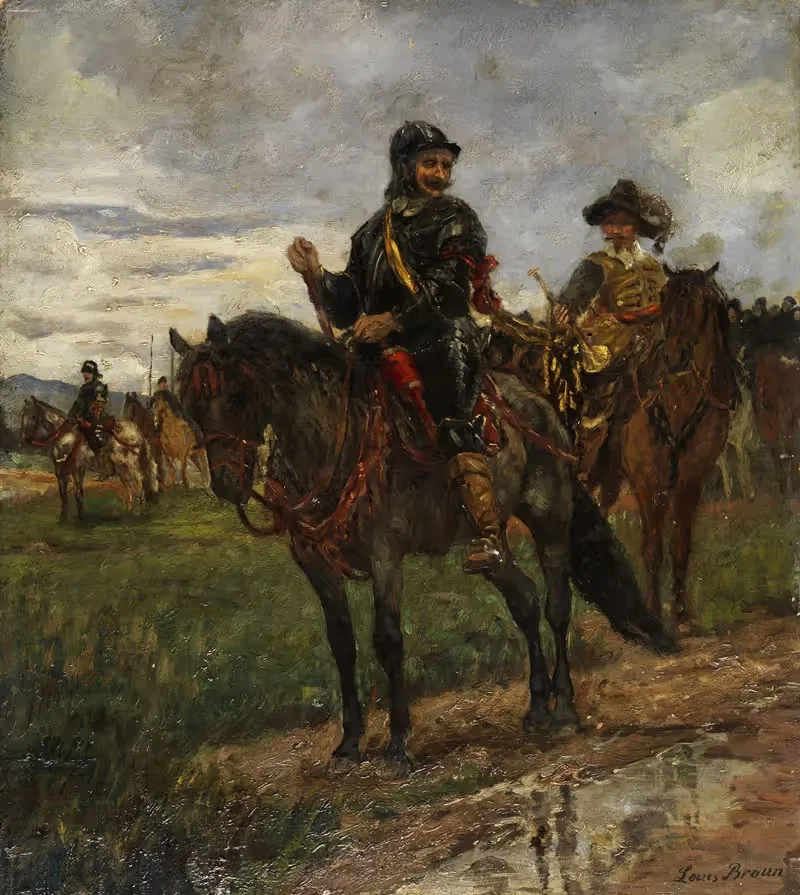 Geharnischte Reiter by Louis Braun — digital art print download