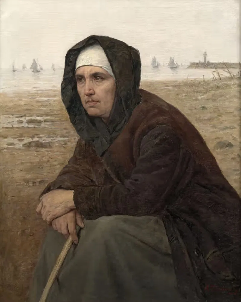 La femme du pêcheur — Louis-Alexandre Dubourg