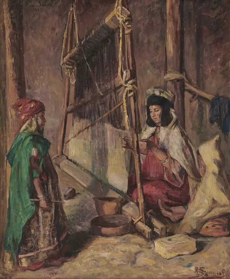Les fileuses à Bou Saâda by Renée Tourniol, 1922 — digital art print download