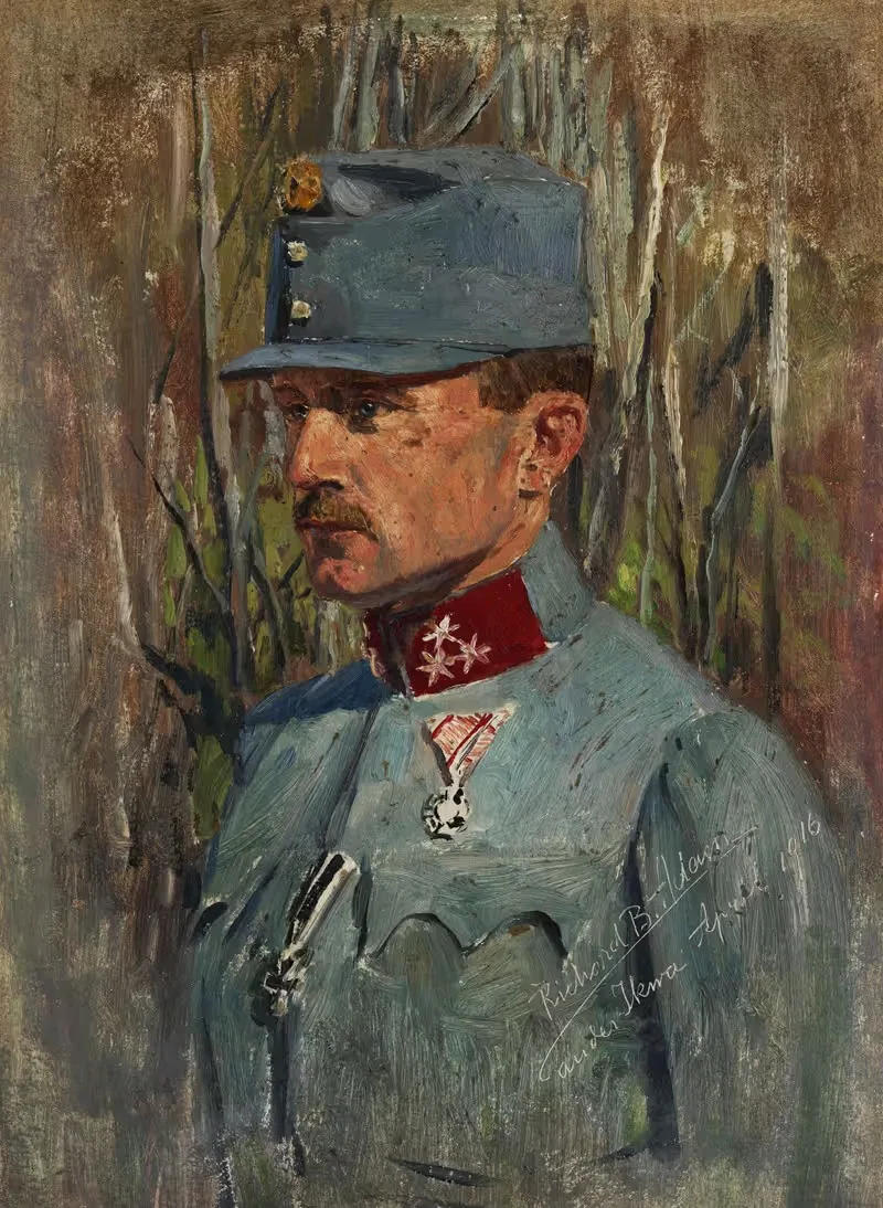 Портрет солдата by Ричард Бенно Адам, 1916 — digital art print download