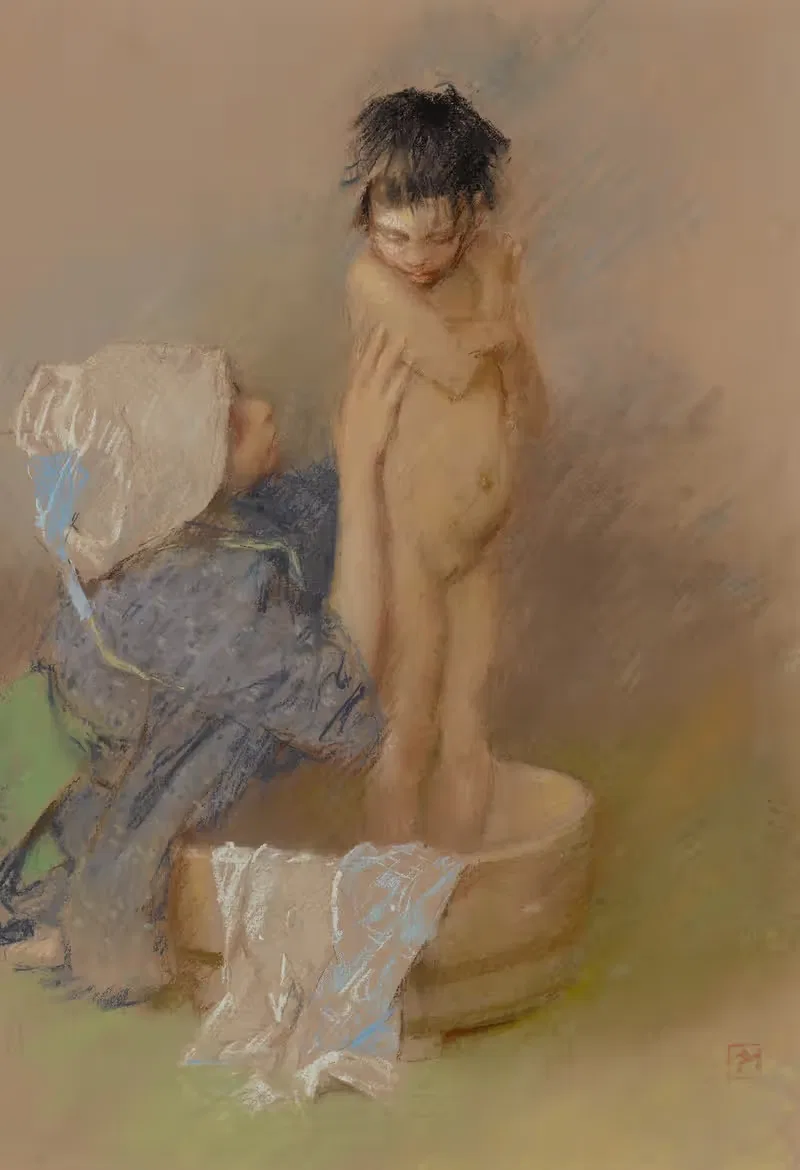 Ванна by Роберт Фредерик Блум, 1890 — digital art print download
