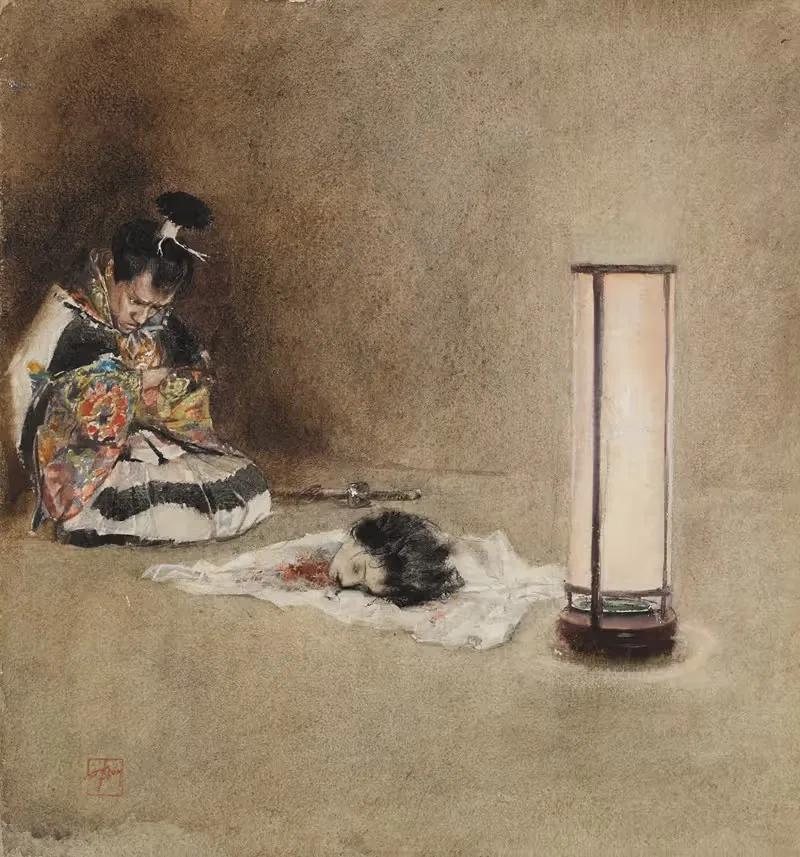 Раскаяние Эндо Морито by Роберт Фредерик Блум, 1890 — digital art print download
