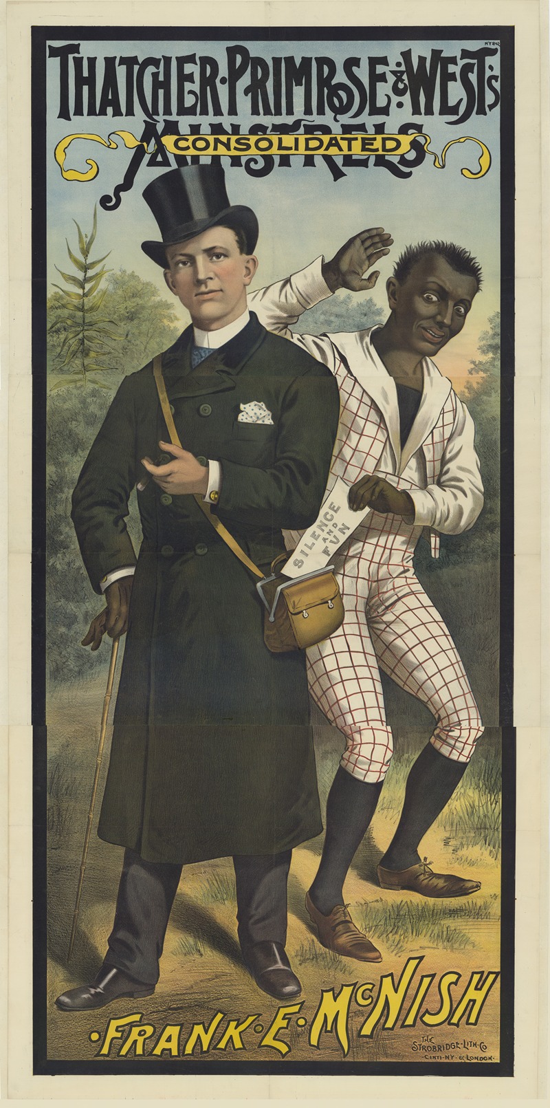 Thatcher Primrose and West's. Frank E. Mc Nish by Стробридж и Ко. Лит., 1885 — digital art print download