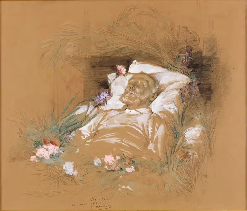 Victor Hugo sur son lit de mort — Georges Jules Victor Clairin