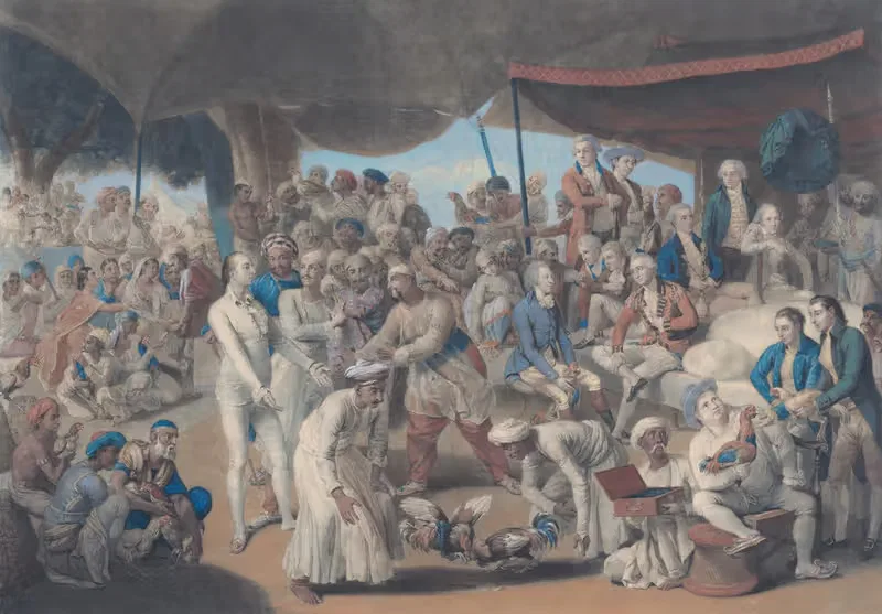 Colonel Mordaunt's Cock Match at Lucknow — Johan Joseph Zoffany