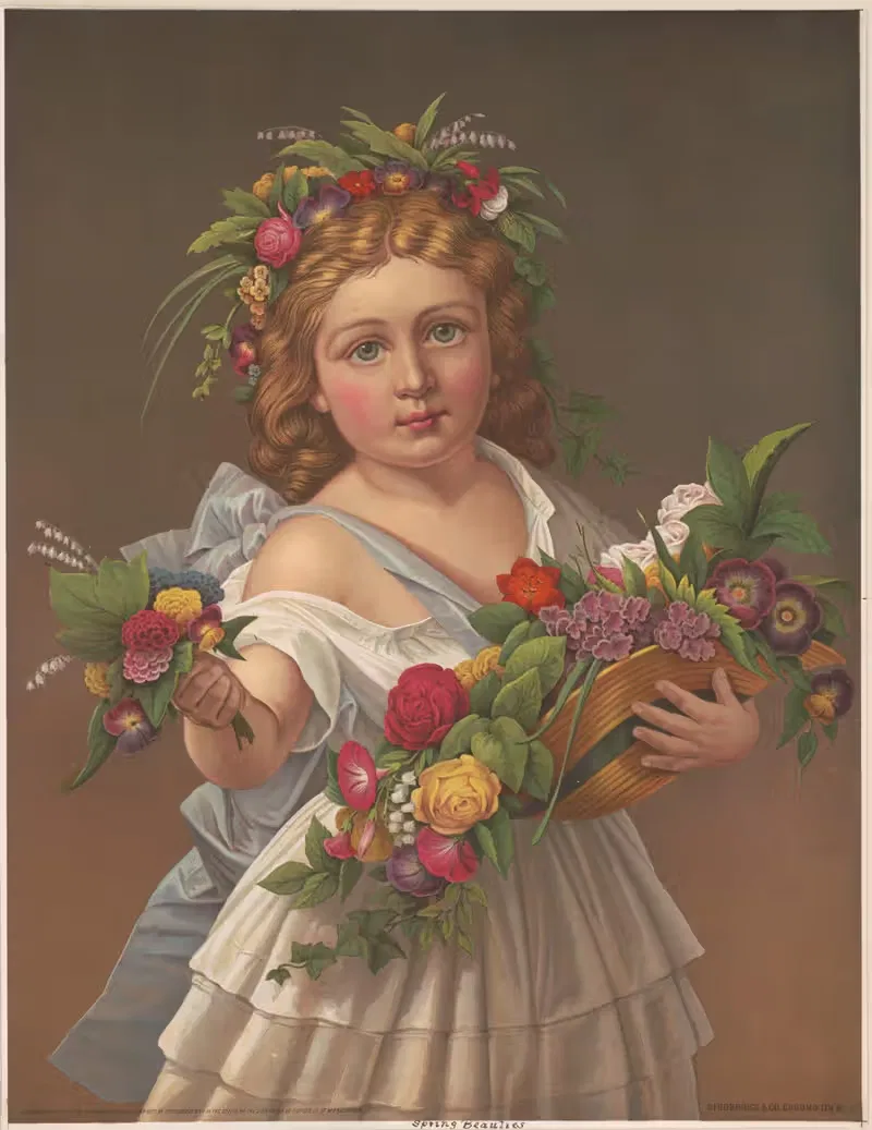 Весенние красавицы by Стробридж и Ко. Лит. — digital art print download