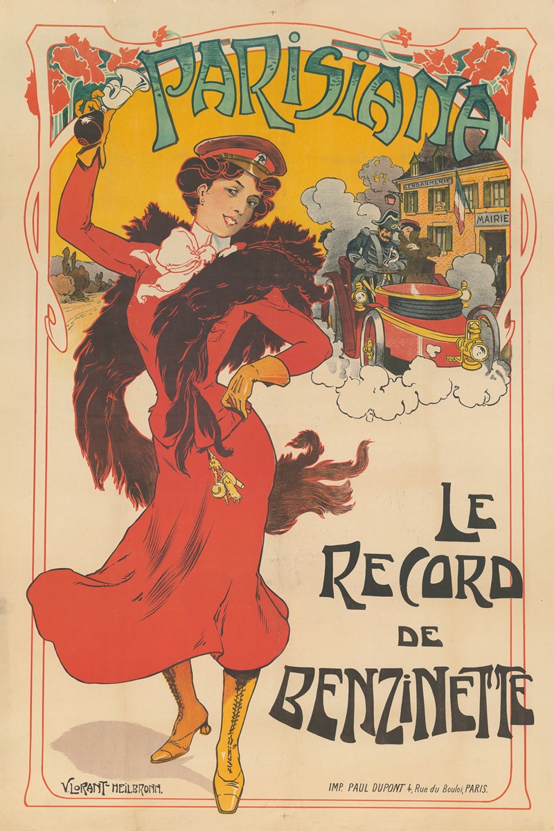 Parisiana. Le Record de Benzinette by Vincent Lorant-Heilbronn, 1903 — digital art print download