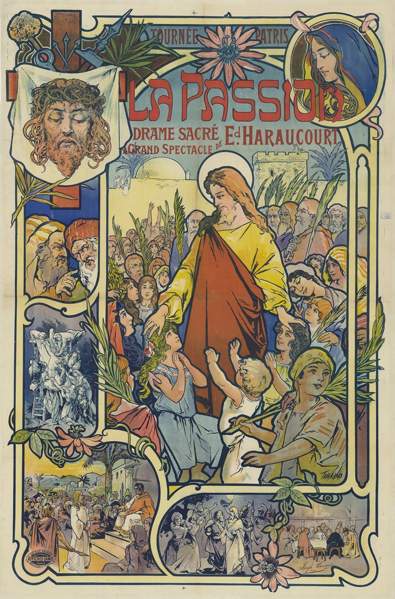 Tournée Patris. La Passion by Nicolas Tamagno, 1897 — digital art print download
