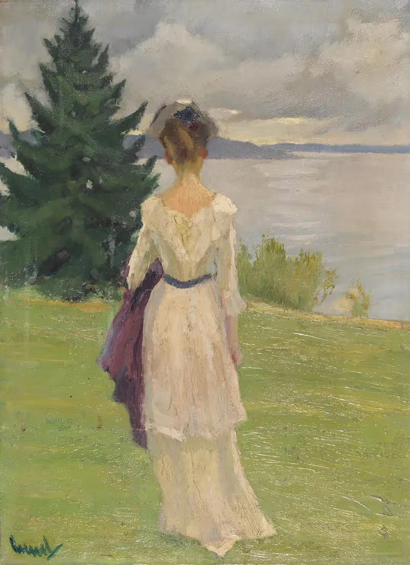 После дождя, рано by Эдвард Кукуэль, 1910 — digital art print download