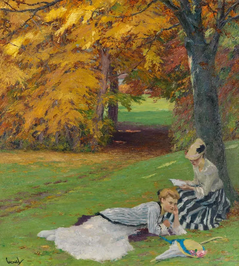 Прекрасный осенний день by Эдвард Кукуэль, 1915 — digital art print download
