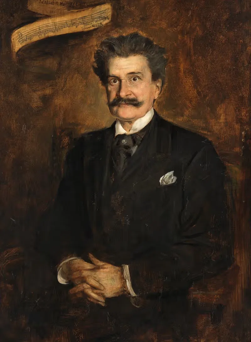 Иоганн Штраус (сын), композитор by Франц фон Ленбах, 1895 — digital art print download