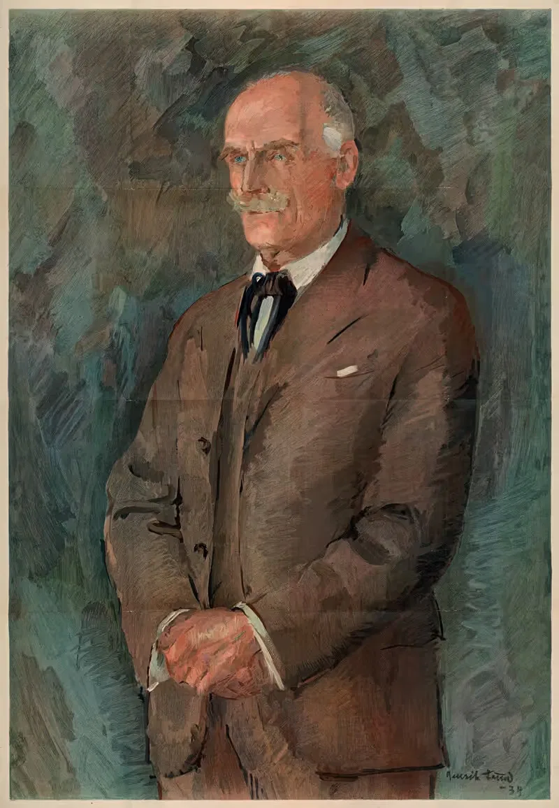 Кнут Гамсун by Хенрик Лунд, 1934 — digital art print download