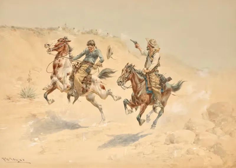 Cowboys by Herman Wendleborg Hansen — digital art print download