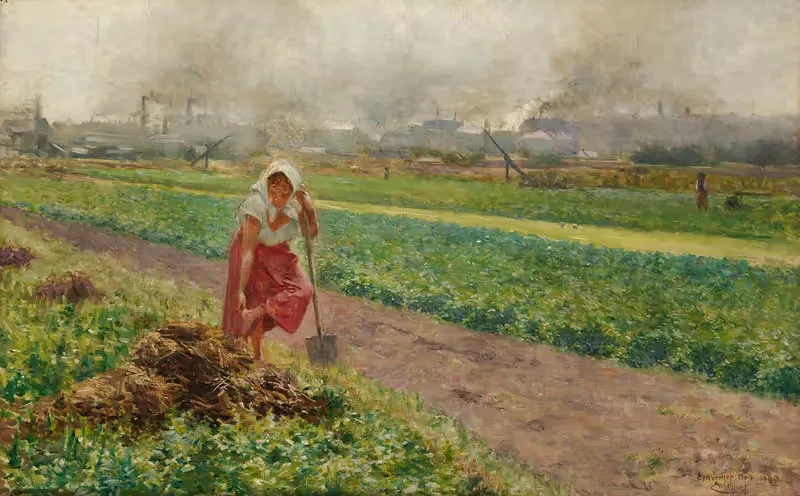 Das Erdberger Mais im Jahr 1890 — Josef Engelhart
