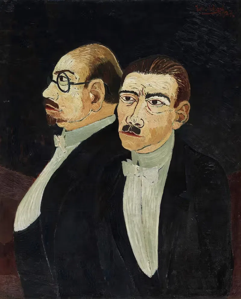 Два господина в фраке by Йозеф Шарль, 1927 — digital art print download
