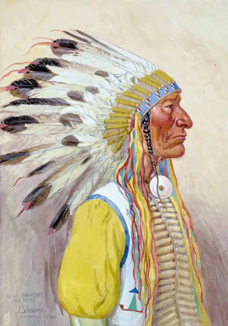 Маленький вождь, Неz Перс by Иосиф Шойерле, 1915 — digital art print download